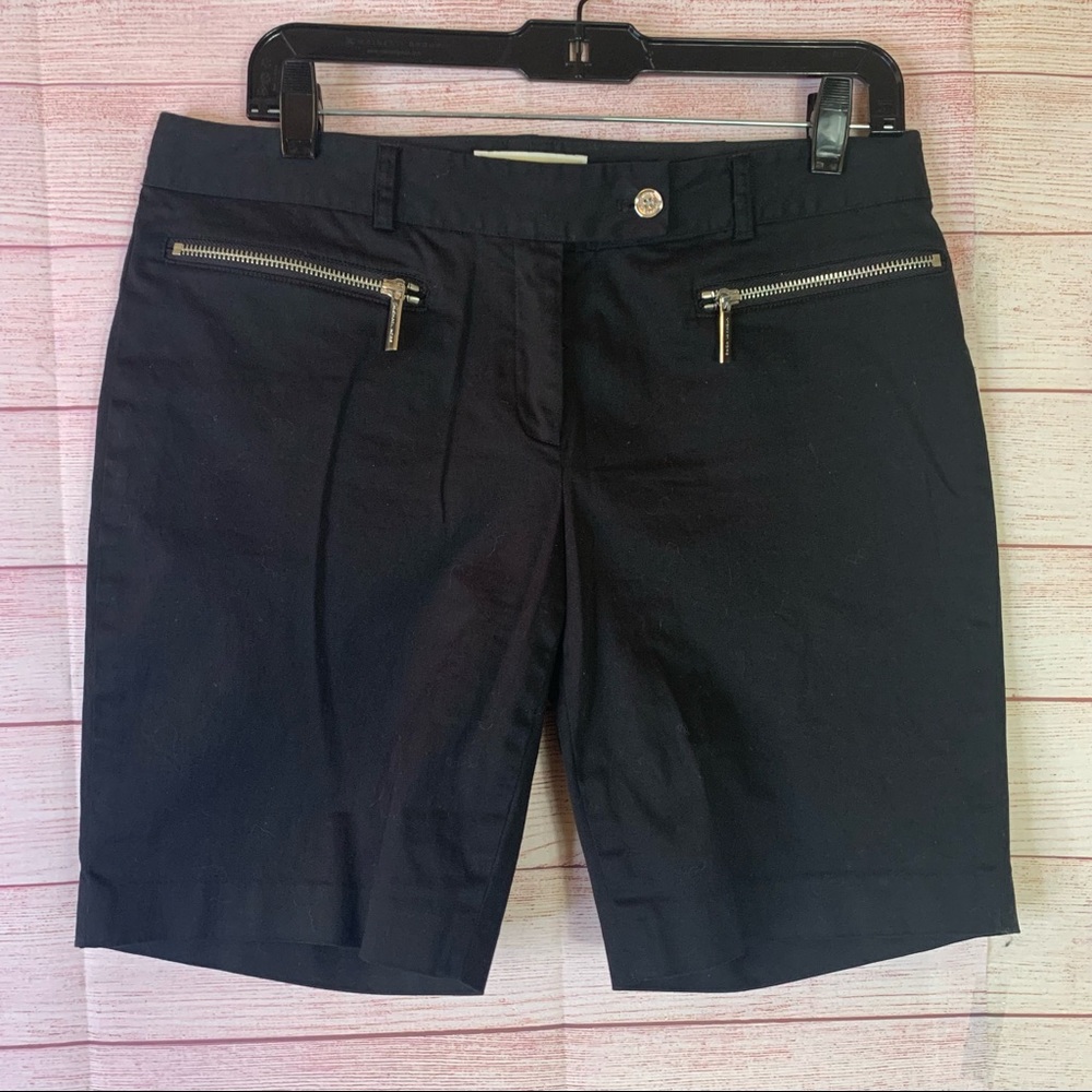 Michael‎ Michael Kors Black Zipper Pocket Shorts Size 8